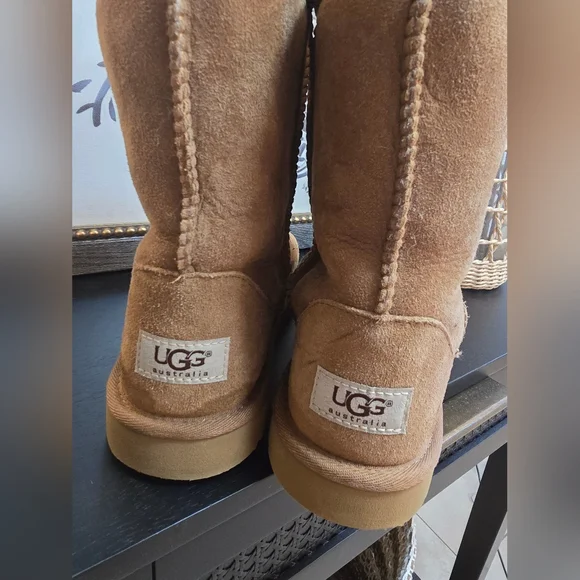 Ugg Australia Brown Suede Shearling Boots